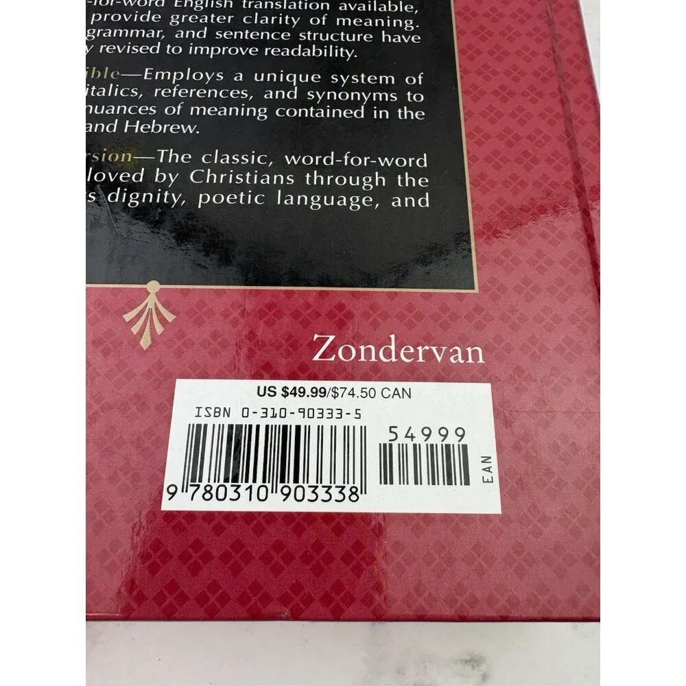 *Comparative Study Bible NIV Amplified Updated KJV NASB